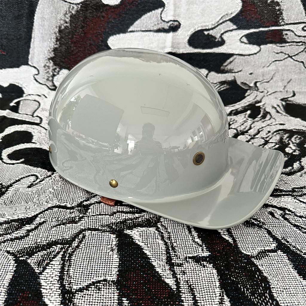 Мото Ретро Бейсбольный Шлем Мотоциклетный Шлем Скутер Мужской и Женский Уличная Мода Половинный Шлем