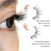 1 Set Magnetic False Eyelashes with Lash Applicator Clip Reusable Natural Wispy Double Sided Magnetic Fake Lashes with Clamp Women Eye Makeup Tools