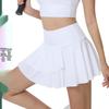 Женская юбка-шорты для мультиспорта: Двойной слой для тенниса, бадминтона, бега, йоги, гольфа и фитнеса.
