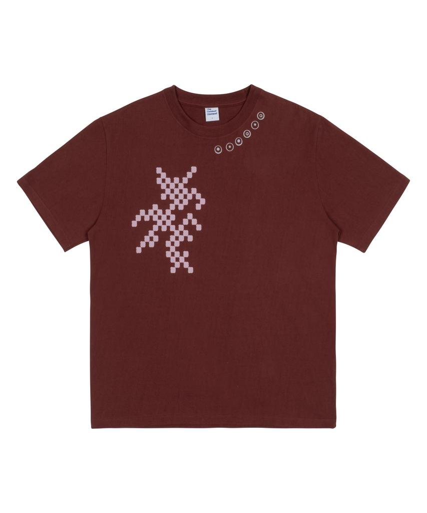 THE COLDEST MOMENT Tcm Checker T (Burgundy)