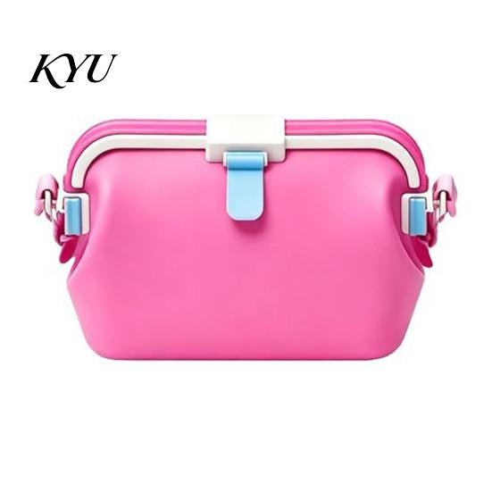 Portable Jelly Tote for Travel Waterproof Silicone Swim Bag, Foldable Beach Bag with Adjustable Shoulder Lightweight Pool Gear Organizer Strap,