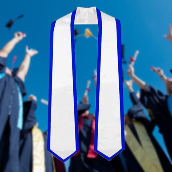 Student Graduation Ribbon 72 Inches Long Satin Graduation Strap Solid Color Smooth Border Design Ribbon Strap Parties Celebrations Accessory