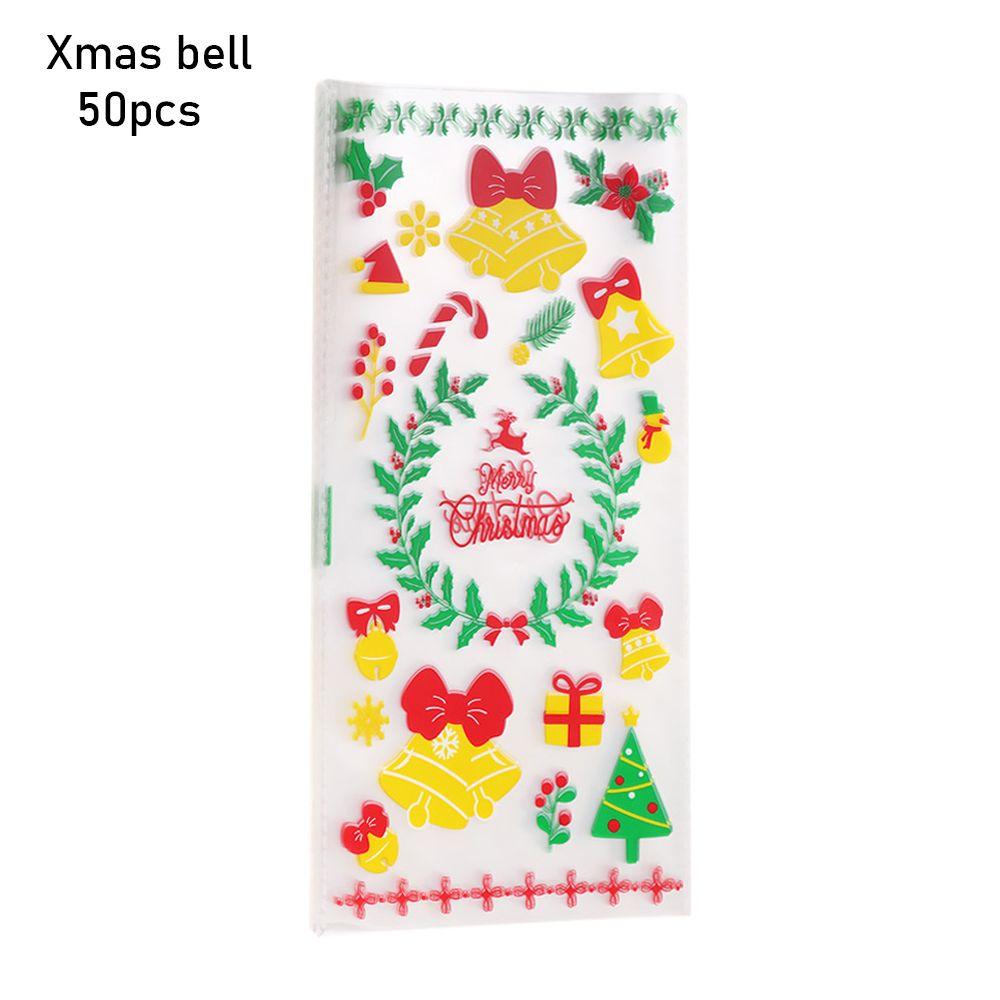 Дед Мороз Пряничный Рождественские Подарочные Пакеты Конфеты Целлофановый Пакет Упаковка для Печенья Выпечка Упаковка