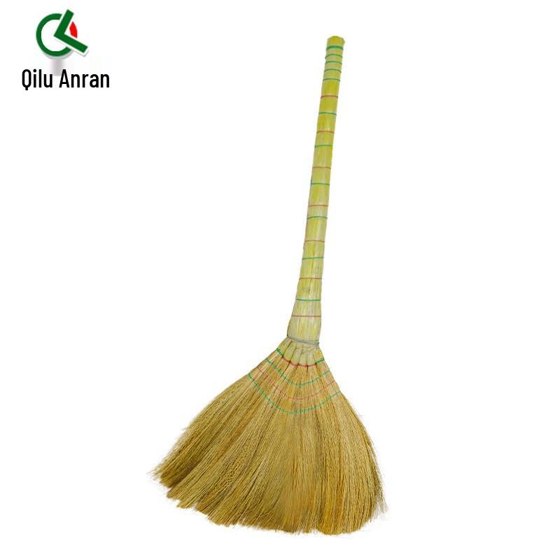Hand-Woven Miscanthus Broom