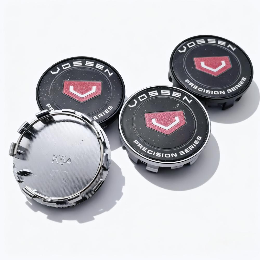 4pcs VOSSEN Logo Emblem Badge Car Wheel Center Caps O.D 54MM 50MM Wheels Hub Cap Rim Hubcaps Dust Cover Replace Car Accessories