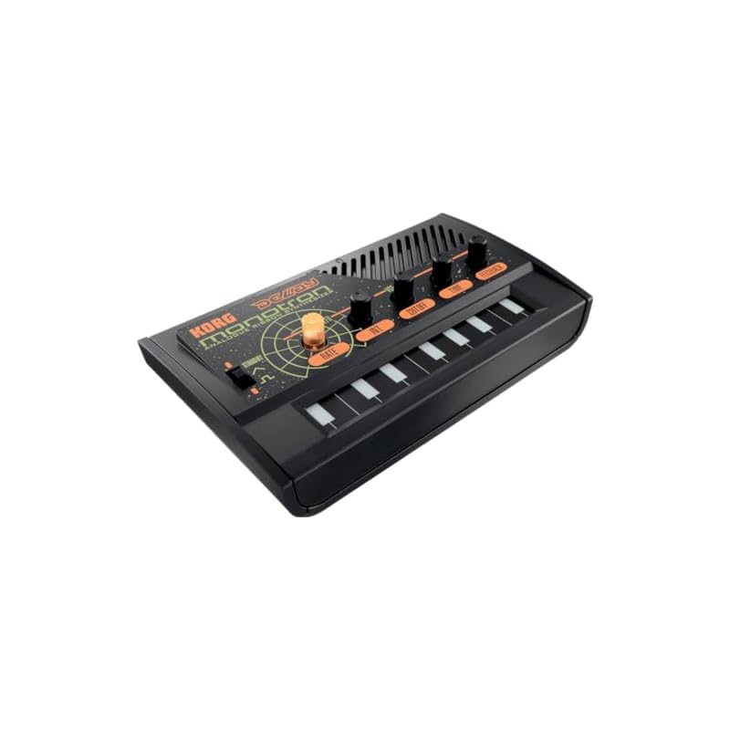 Аналоговый синтезатор KORG Monotron Delay, Карманного размера, Простая раскладка, Идеально подходит для начинающих, Встроенный динамик, Совместимость с наушниками, Компактный размер для использования