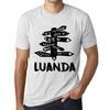 Men’s Vintage Tee Shirt Graphic T Shirt Time for New Advantures Luanda Vintage White