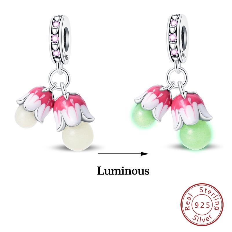 Copper Glow In The Dark Firefly Honeybee Star Charms Beads Fit Qikaola Original Bracelets Fine Diy Jewelry Gift