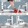 1080° Swivel Kitchen Faucet Extender Universal Splash-Proof Dual Spray Modes Rust-Proof Sink Accessories with Adapter