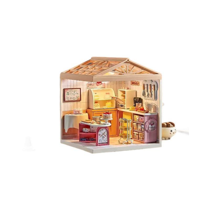 Дневник маленького города DIY Кукольный домик Серия Мяо Мяо 3D Сборные Строительные блоки Игрушки