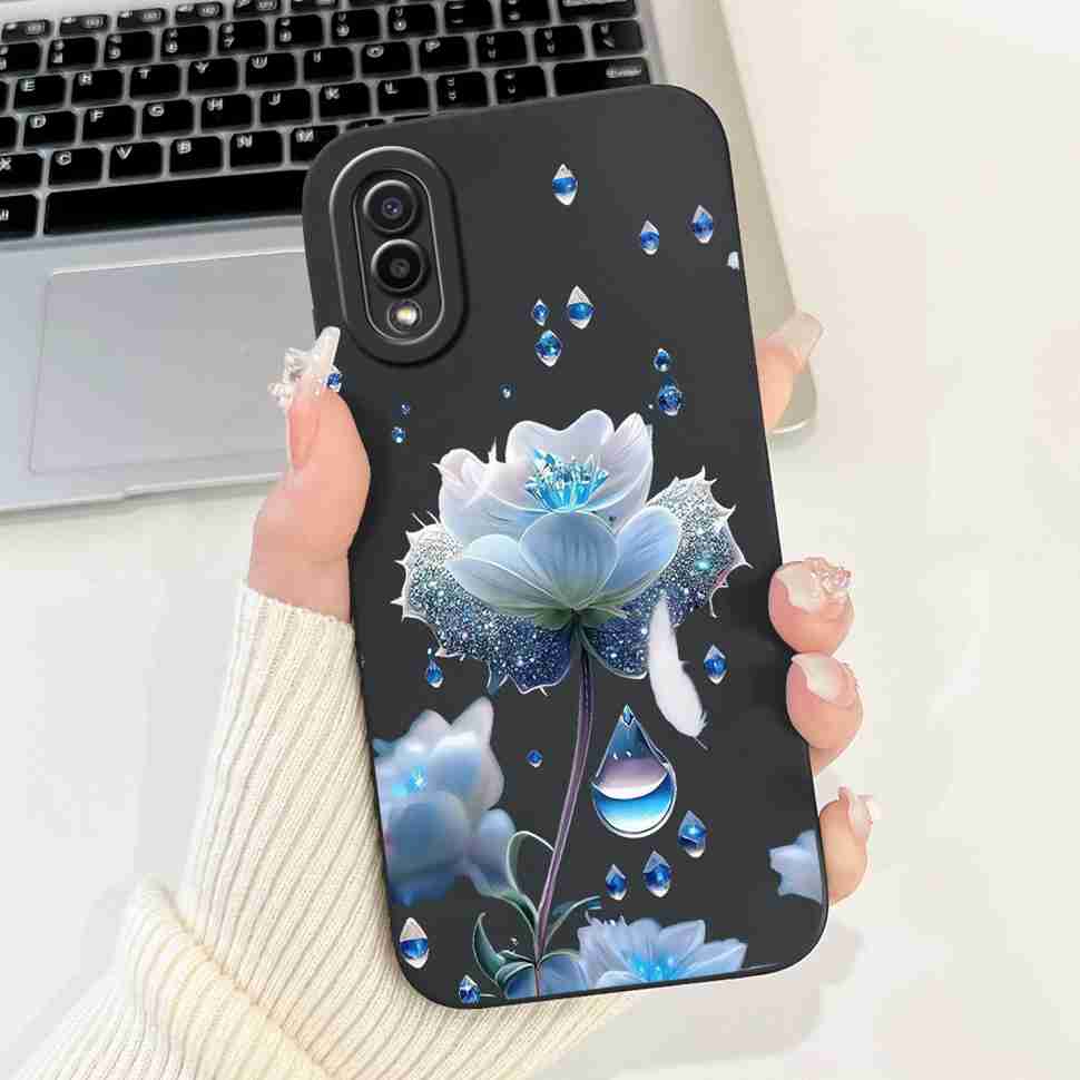Для Samsung Galaxy A02 SM-A022F Чехол Роскошный Цветочный Модный Мягкий Силиконовый ТПУ Чехол Для Samsung A02 M02 6.5" SM-M022F Чехол для Телефона