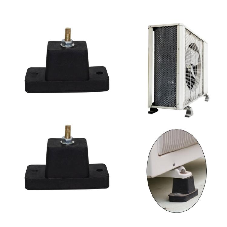 4pcs Air Conditioning External Unit Anti Shake Cushions, Robusts Rubber Dampers for Residential and Commercial Buildings