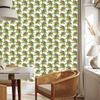 Lime and white parrot wallpaper for living room and bedroom 50x1000