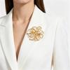 Suit Coat Jewelry Flower Brooch Oversized Flower Badge Pin Elegant Women Brooches  Suit