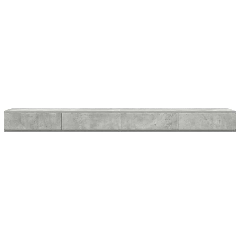 Bed Drawers Concrete Grey 180 x 36.5 x 16.5 cm Particleboard