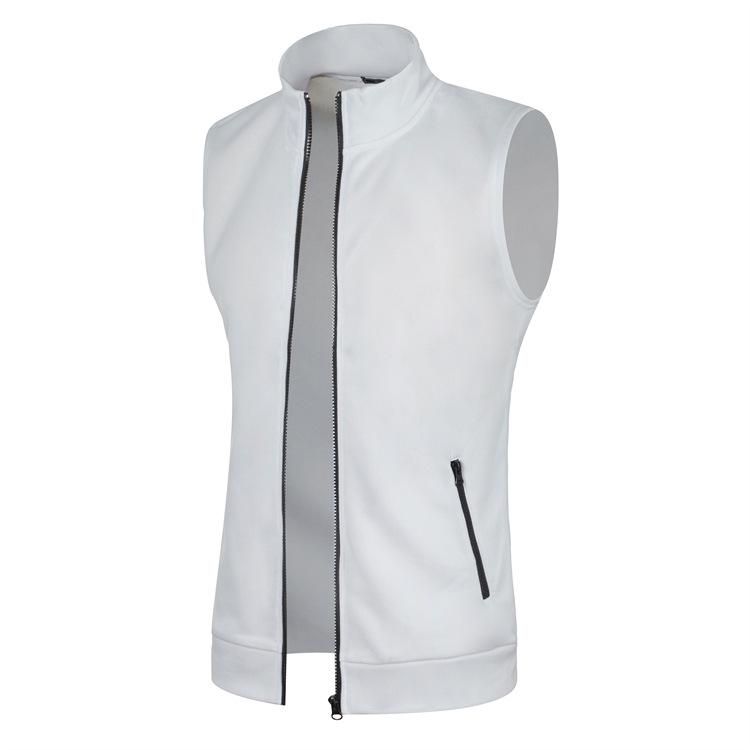 Men's Autumn/Winter Slim Fit Hooded Zipper Fleece Vest
