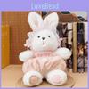 Compact Stuffed Rabbit Animal With Ultra Soft Short Pile Fabric Kids Gift Idea