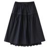 Plus Size High Waist Black Vintage Casual Loose Long for Woman Skirts Womens Skirt