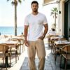 Men's Funny Creative 2D Graphic T-Shirt, Soft & Comfortable Minimalist Design, Fashion Versatile for Daily Casual Wear