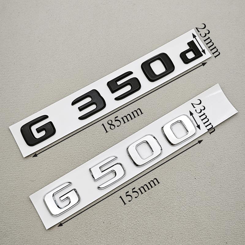 IXEA6 3D ABS Car Letters Logo G350 G350d G500 Sticker Rear Trunk Badge Emblem Decals For Mercedes Benz G350 G500 W463 Auto Accessories