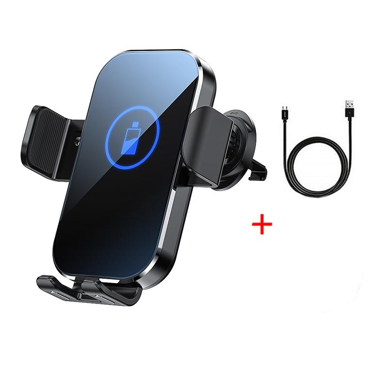 Fast Wireless Car Charger Auto Clamping Adapter Phone Holder For Iphone 14 Pro Max 13 12 11 Samsung Xiaomi Mobile Phones