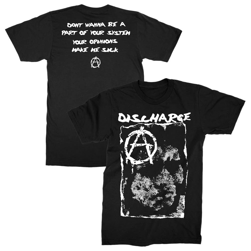Uk Band Discharge TShirt Punk Cotton Short Sleeves Graphic Clothing Unisexs Tops Shirt for Unisex Unsiex Cotton Tee