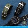 Модифицированный нейлоновый ремешок для часов Casio GSHOCK DW-5600 GW-M5610 GWB5600 GA100 GA110 GA2100 холщовый ремешок-браслет резиновый адаптер