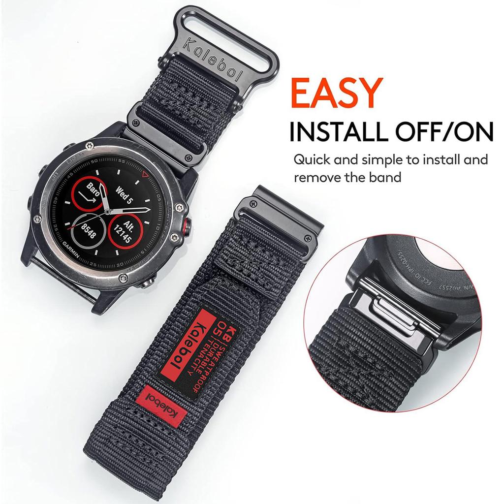22 26 мм Нейлоновый тактический ремешок для GARMIN FENIX8 7 7X PRO 6 6X Мягкий износостойкий корпус ремешка для 965 Instinctive браслет QuickFit