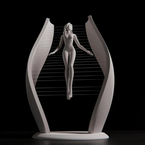 Художественная подвеска Мужчина Женщина Фигурка 3D-печать Парящий Мальчик Девочка Статуэтка Дом Офис Гостиная