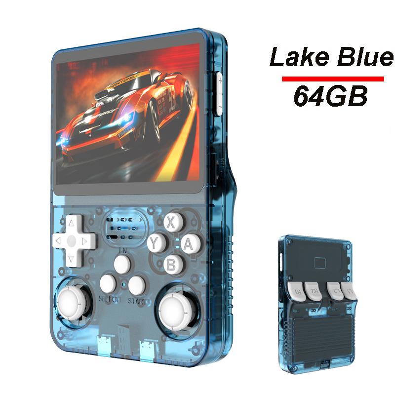 Портативная игровая консоль R36S с экраном IPS 3,5 дюйма, 128 ГБ, классическая ретро-игровая консоль, система Arkos, портативный карманный видеоплеер