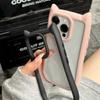 Милый Прозрачный Чехол с Ушками Кошки Для iPhone 17Air 12 13 14 15 Pro Max 11 16 Ударопрочный Акриловая Задняя Крышка Силиконовый Кавайный Funda