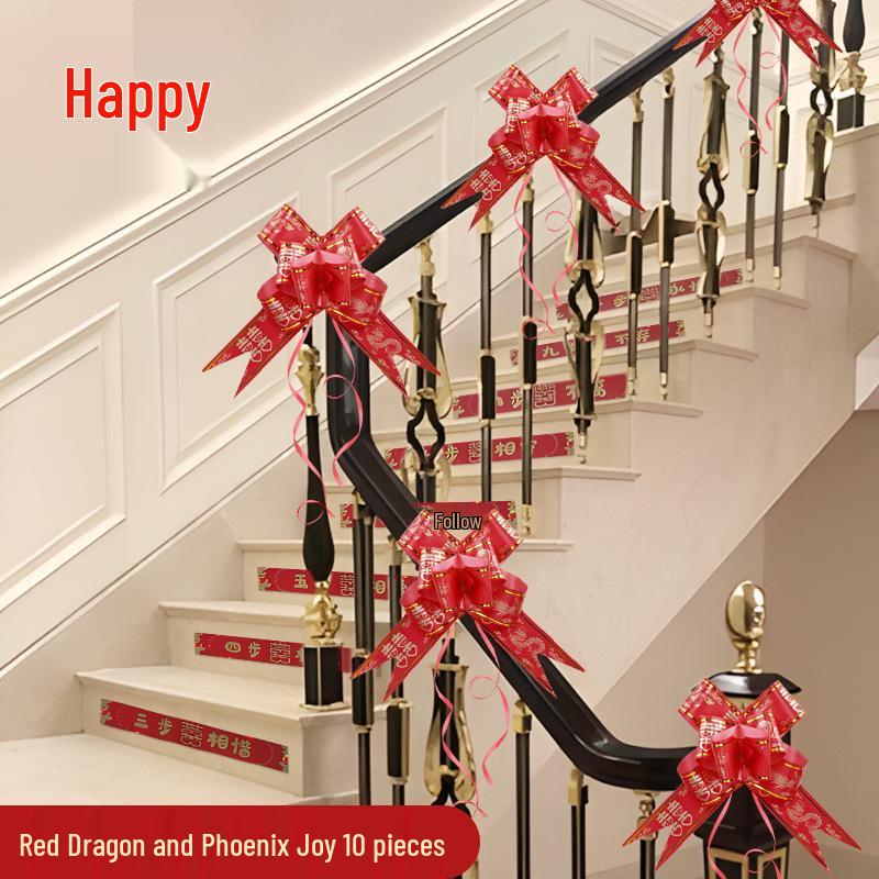 Свадебный декор: Лестничные перила, Цветочные композиции, Ленты и Аксессуары для номера молодоженов