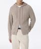 Musinsa Standard Aran Cable Knit Hooded Zip-Up [Oatmeal]