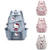 Hello Kitty School Backpack For Middle School And High School Fashionable Cartoon Nylon