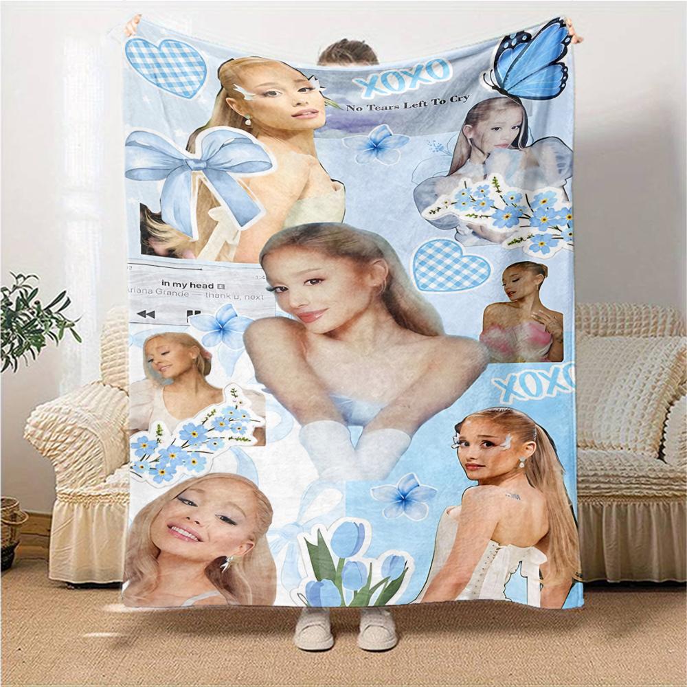 Blue Floral Dreams Blanket Soft Throw Blanket For Home Bedroom Bed Sofa Travel Office Solid Christmas Blanket