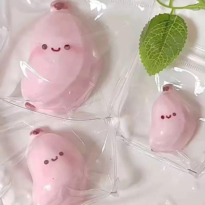 Hot Honey Canned Butter Little Bear Squeeze Water-Feel Creamy Ultra-Soft TPR Decompression Toy Gummy Bear Squeeze Toy PVC Bags