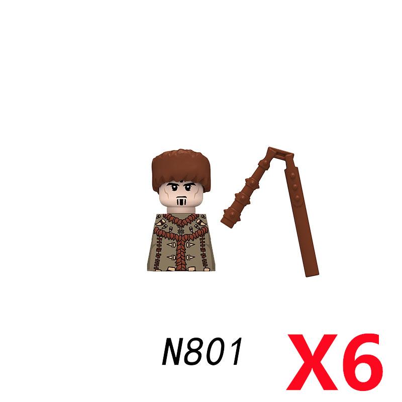 MOC Medieval Knight Castle Figures Building Blocks Weapon Wolf Swordsmen Guard Bow Arrow Shield Flags Warhorse Toys Gifts S002