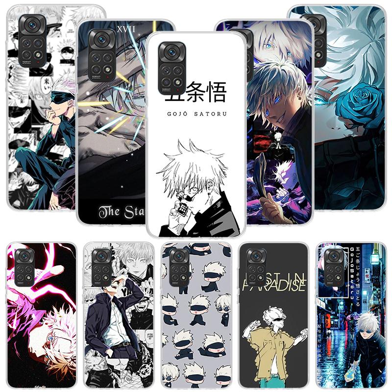 Чехол для телефона JujuKaisen Годжо Сатору Для Xiaomi Redmi Note 15 14 13 12S 12 Pro Plus 11S 11E 11 11T 10S 10 Искусство Мягкий Узор Чехол Re