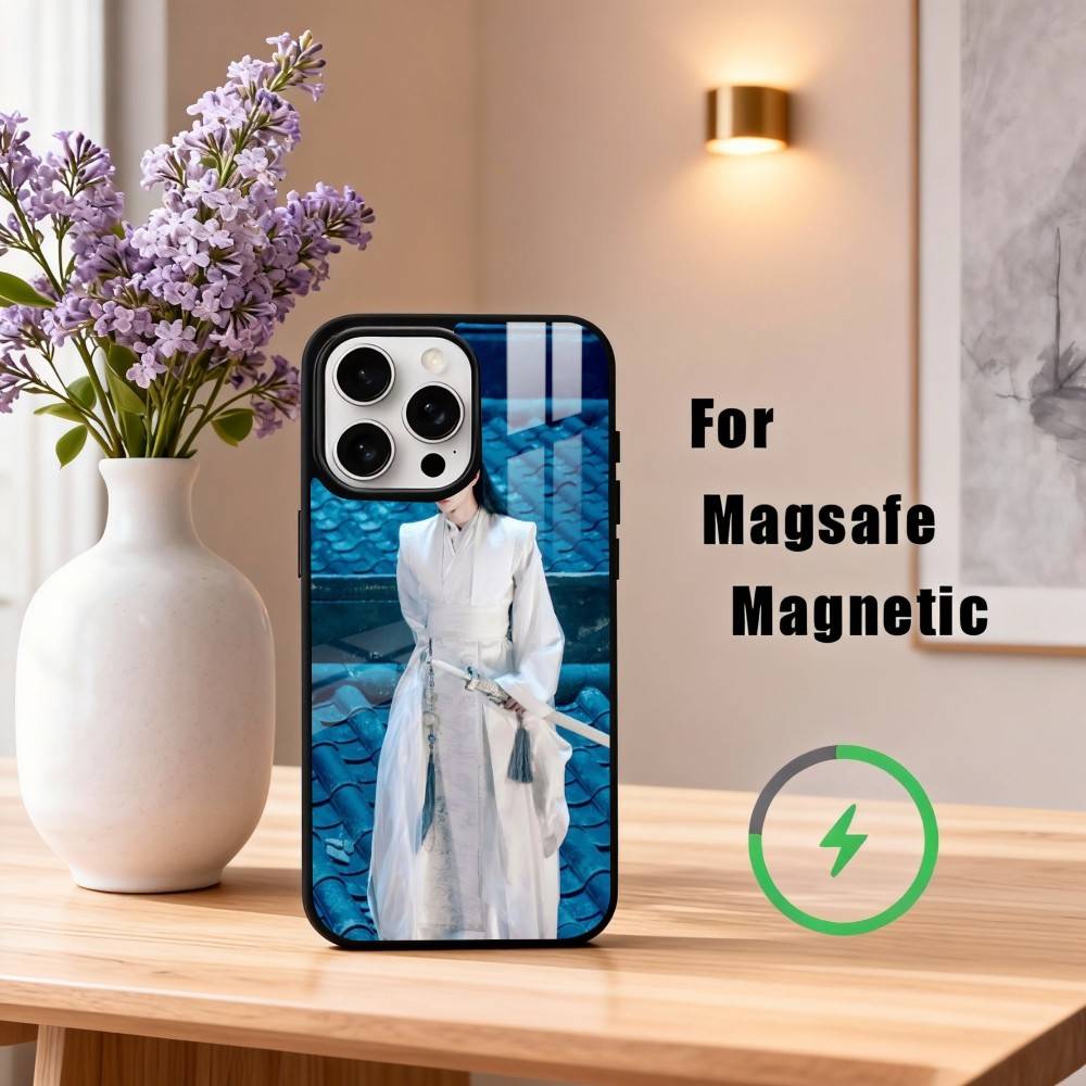 Чехол для телефона W-Wang Yibo The U-Untamed Для iPhone 17, 16, 15, 14, 13, 12, 11 Plus, Pro Max Магнитный Для беспроводной зарядки MagSafe