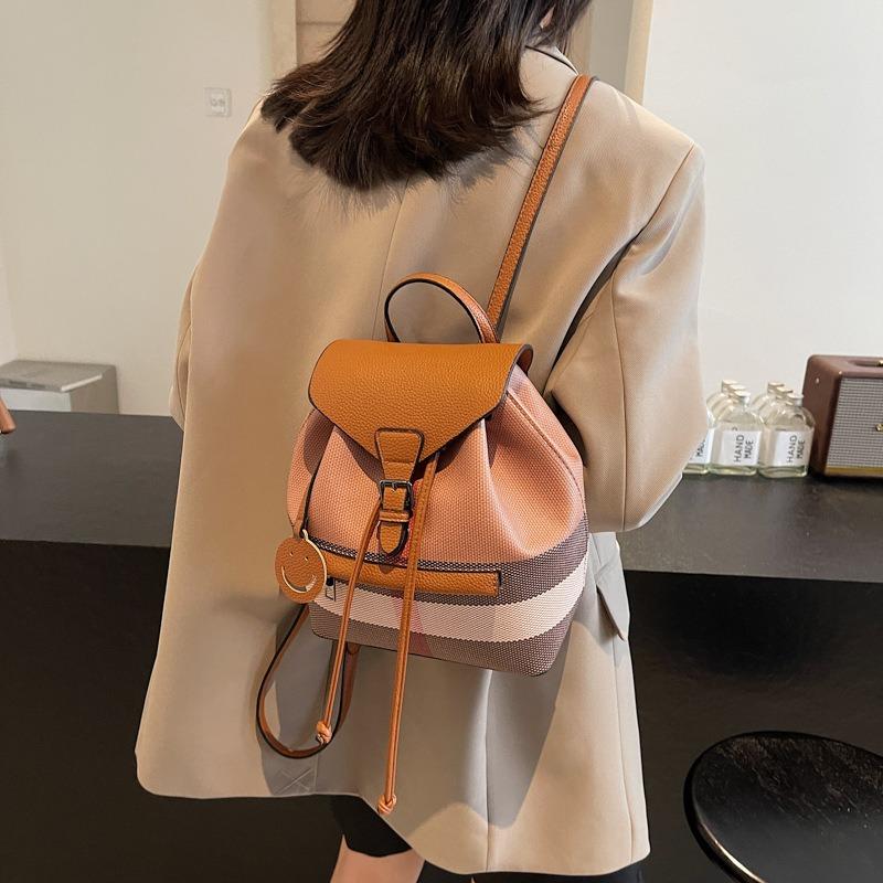 Универсальная двухплечевая маленькая сумка контрастного цвета Новый модный женский рюкзак Универсальная сумка для выхода в свет, для путешествий, школьная сумка