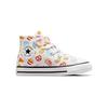 Converse Chuck Taylor All Star Canvas Comfortable Versatile Durable High-Top Walking Shoes Baby Sneakers White Red Yellow A07378C