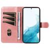 For Samsung Galaxy S21 FE 5G Case Imprinting Lines Wallet Leather Phone Cover