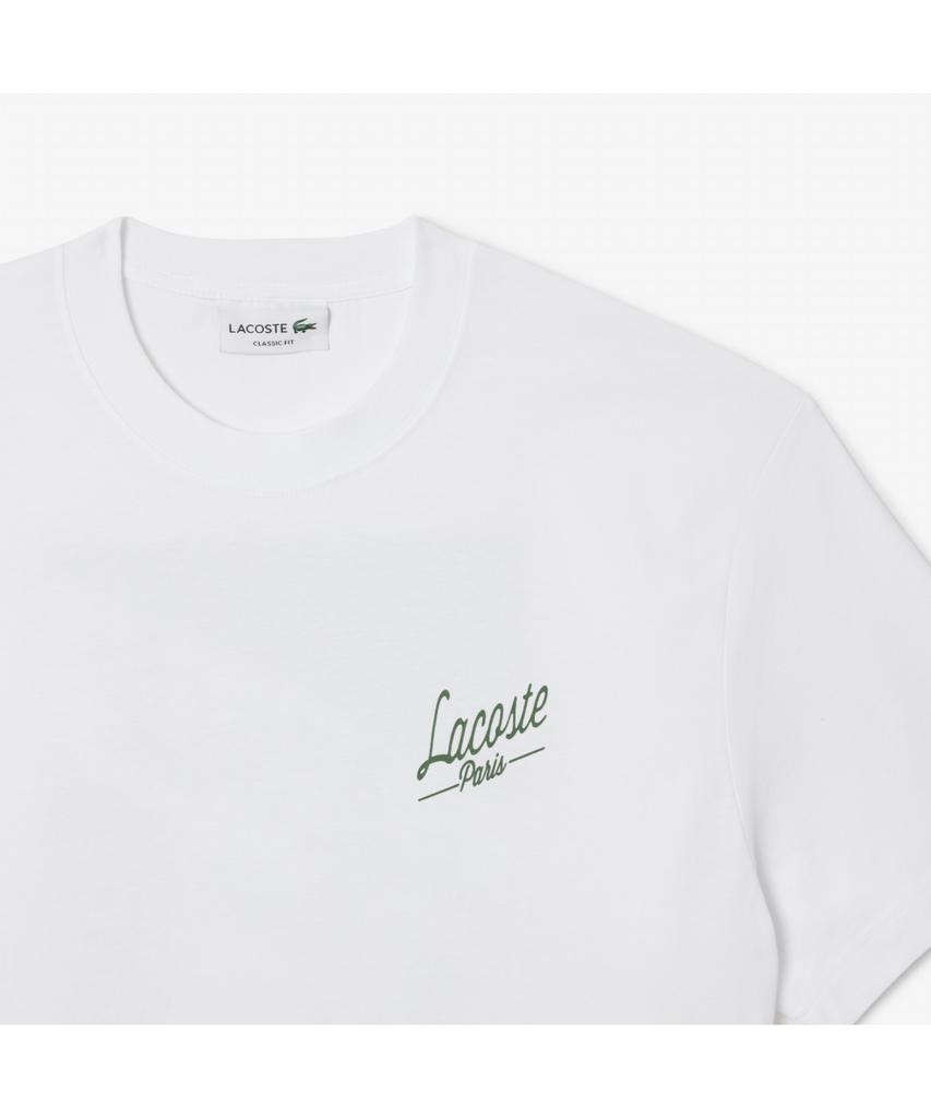 Мужская футболка LACOSTE с принтом на спине, классический крой, короткий рукав Th5948-55N 001