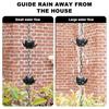120CM Lotus Rain Chain Heavy Duty Metal Outdoor Garden Hanging Rain Catcher Cups Outside Gutters Downspouts Decorative Rain Chain Replacement