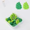 50pcs Plastic Colored Push Pins Green Leaves Shape Thumb Tacks PP Metal Push Pins  School Stationery