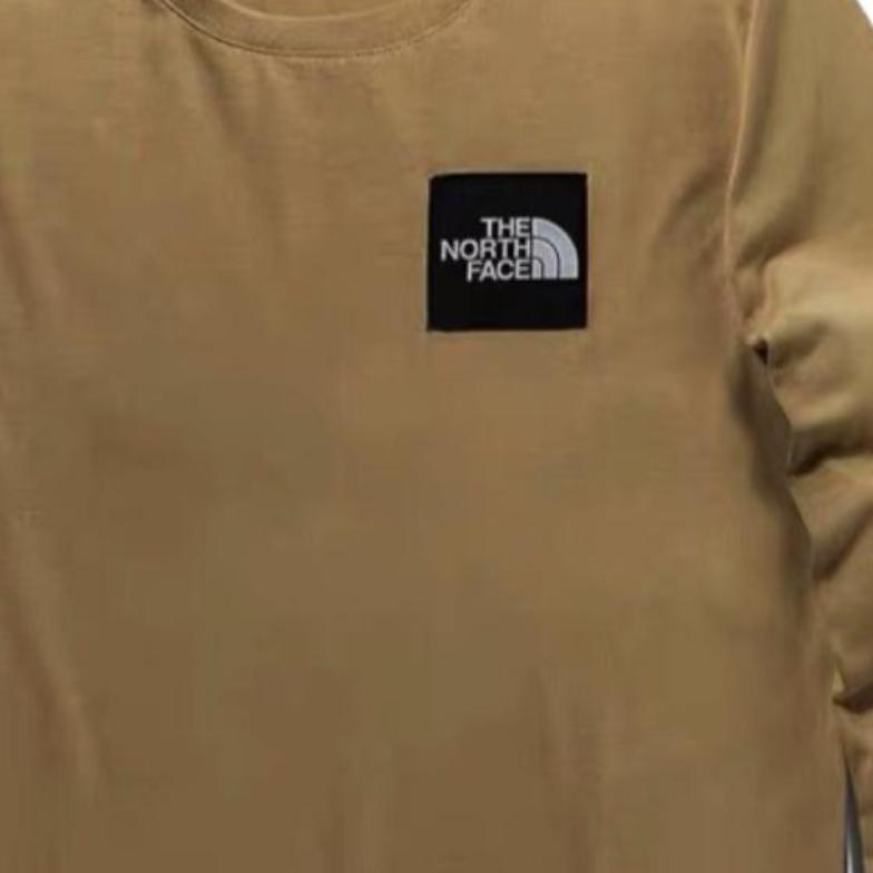 THE NORTH FACE T-Shirts Unisex Khaki Crew Neck Moderate Straight Fit NFOA4U9Y-173