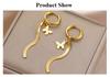 Cazador Stainless Steel Butterfly Charm Snake Chain Tassel Earrings 2026 Women's Jewelry Trendy Mother's Day Gift Wholesale