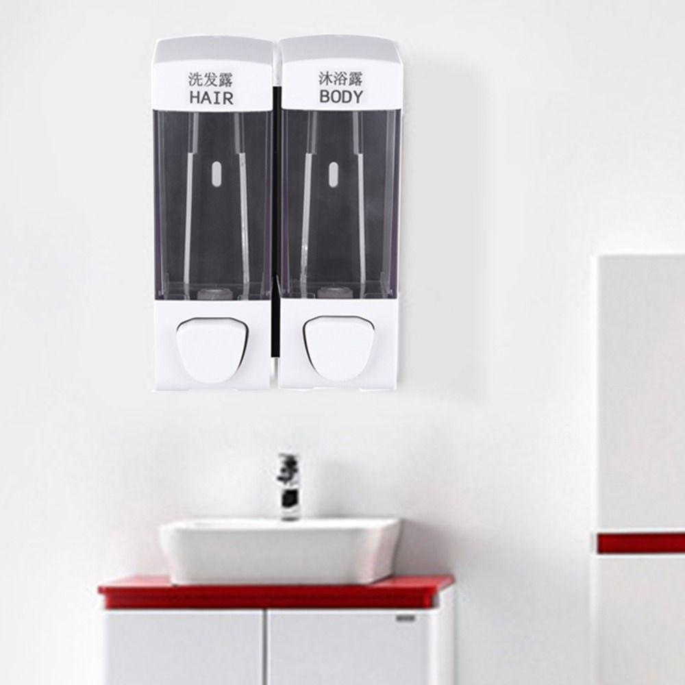 Manual Press Soap Liquid Dispenser 2in1 Shampoo Dispenser Bottle Simple Shower Gel Box Kitchen