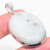 Natural Rainbow Moonstone Gemstone 925 Sterling Silver Pendant 1.97" N1u23