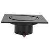 Floor Drain Strainer Pop Up Type for Bathroom Shower Toilet Fast Draining Square AntiOverflow OdorResistant(Black )